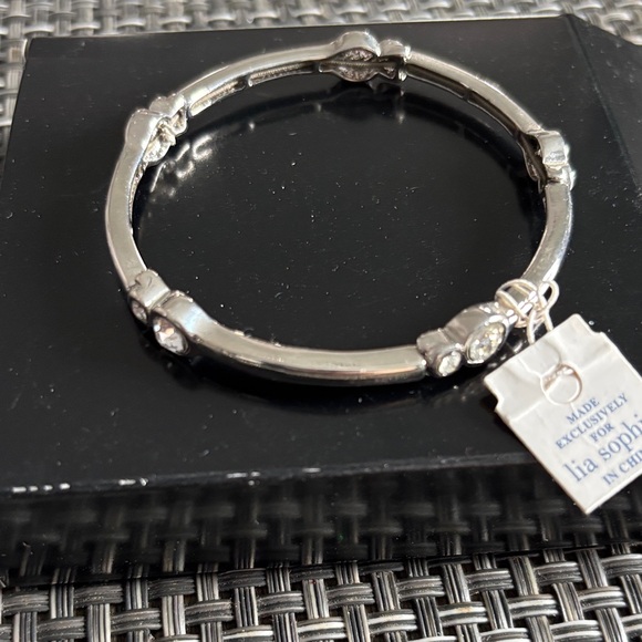 Lia Sophia Silver and Blue Necklace Set - Picture 2 of 3